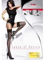 Dámské samodržící punčochy model 7465589 15 den - Inez