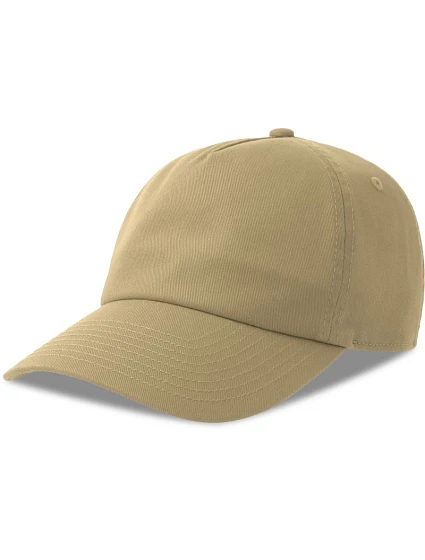 Atlantis Headwear Dad Hat-S Five – 5-panelová bejzbalová čiapka 33.0297 khaki Atlantis Headwear Dad Hat-S Five – 5-panelová bejzbalová čiapka 33.0297 khaki