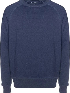 Pure Waste SWUB Unisex mikina 74.SWUB tmavomodrá melírovaná