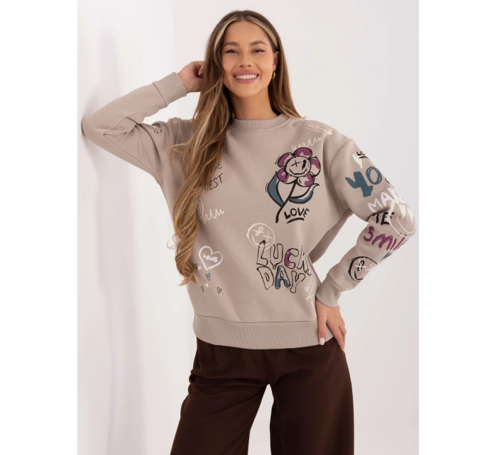 Bluza model 21801799 beżowy - FPrice Bluza model 21801799 beżowy - FPrice