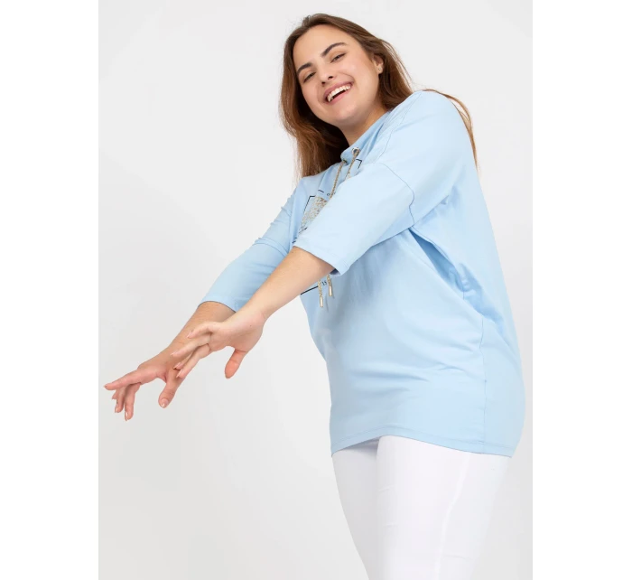 Halenka RV BZ model 17428173 světle modrá - FPrice Halenka RV BZ model 17428173 světle modrá - FPrice