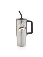 Vlastní text na cestovatelskou termosku s barevným víčkem