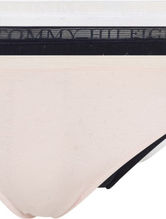 Dámske nohavičky 3Pack UW0UW05284 0VR black/white/st. ružová - Tommy Hilfiger