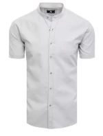 Pánské světle šedé tričko s krátkým rukávem Dstreet model 21969065 - FashionStreet