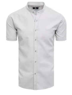 Pánské světle šedé tričko s krátkým rukávem Dstreet model 21969065 - FashionStreet