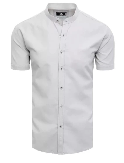 Pánské světle šedé tričko s krátkým rukávem Dstreet model 21969065 - FashionStreet