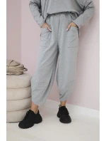 Bavlněná mikina kalhoty set šedá Bavlněná mikina kalhoty set šedá
