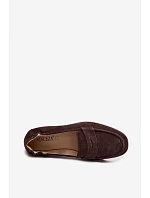 Mokasiny z Přírodního Semiše Vinceza 18122 Čokoládové Mokasiny z Přírodního Semiše Vinceza 18122 Čokoládové