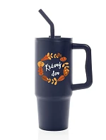 KRÁSNÝ DEN (PODZIM) - modrý cestovní termohrnek 900 ml