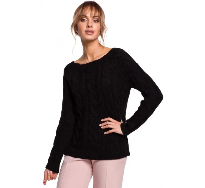 Svetr s výstřihem  šedý  model 21207530 - Moe