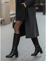 Dámské boty na podpatku černé Dstreet model 21993723 - FashionStreet