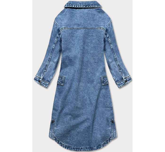 Světle modrá volná dámská džínová přes oblečení model 16994046 - P.O.P. SEVEN
