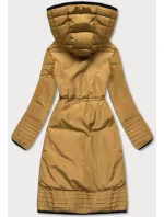 Žltá dámska zimná bunda (h-1071-80)