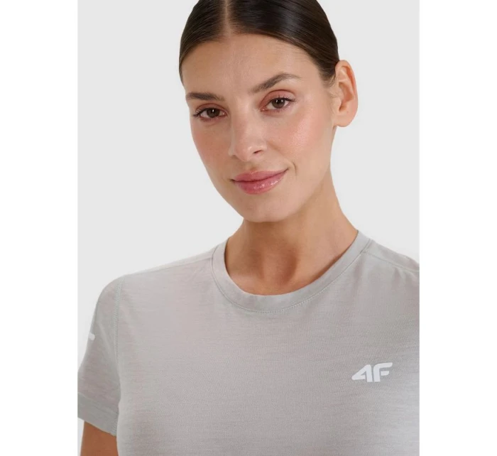 Dámské trekingové tričko z Merino vlny model 21434481 - 4F Dámské trekingové tričko z Merino vlny model 21434481 - 4F