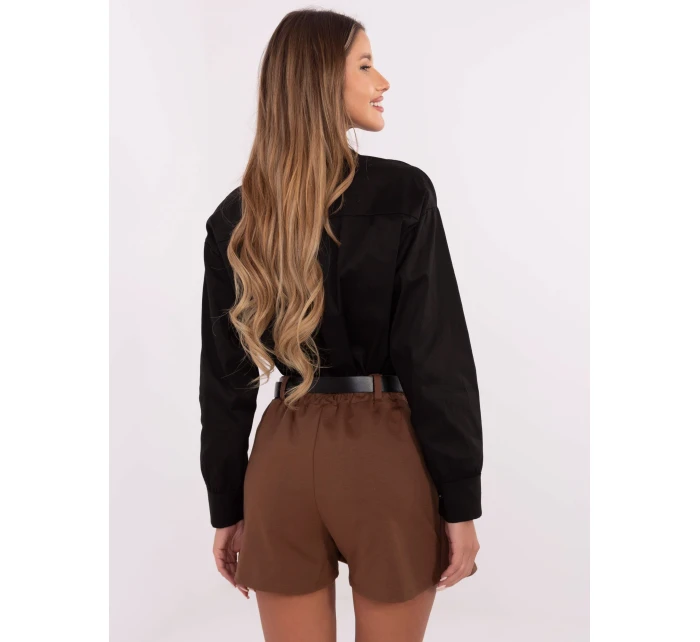 DHJ SD šortky A8757.92P hnedé