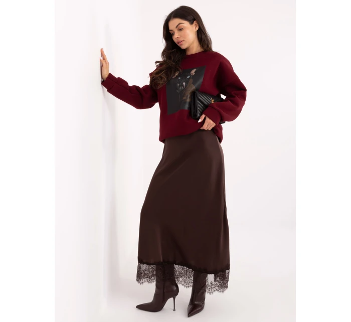 Bluza MI BL  bordowy model 21749868 - FPrice