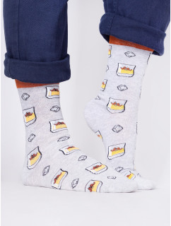 Yoclub Bavlnené ponožky Vzory Farby SKA-0054F-H500 Grey