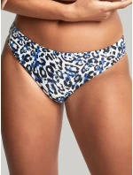Dámsky spodný diel plaviek Serengeti Brazilian SW1657 Modro-bielo-čierna - Panache