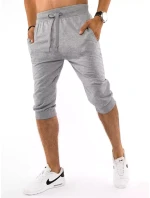 FashionStreet pánske svetlosivé teplákové šortky SX1535