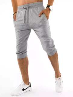 FashionStreet pánske svetlosivé teplákové šortky SX1535