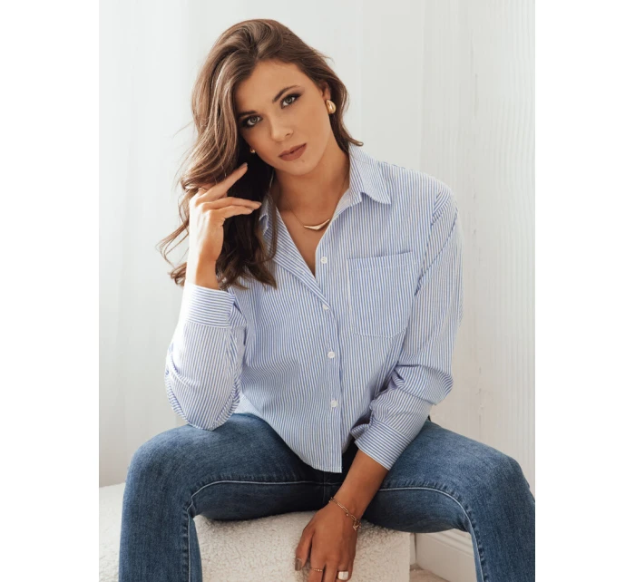 Dámská košile modrá Dstreet model 21972689 - FashionStreet Dámská košile modrá Dstreet model 21972689 - FashionStreet