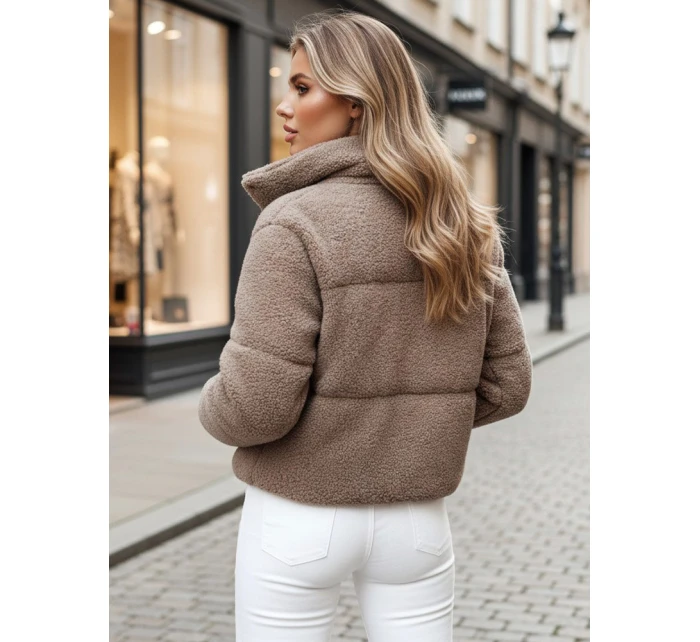 Dámska zimná bunda krátka alpaka CELESTIAL camel FashionStreet TY4482z Dámska zimná bunda krátka alpaka CELESTIAL camel FashionStreet TY4482z