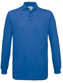B&C Safran LSL Piqué polokošeľa s dlhým rukávom 01.0414 kráľovská modrá