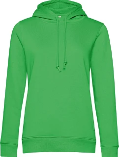 B&C Inspire Hooded /women_° Dámska mikina s kapucou 01.W34B jablkovo zelená