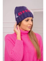 Dámská čepice London model 18752259 tmavě fialová - K-Fashion
