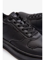 Lehké pánské tenisky na platformě z ekokože černé model 21658094 - EVENTO