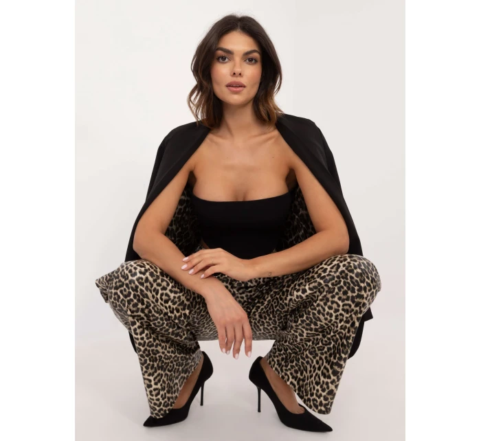 Nohavice LK SP 509799.38 čierno-béžové