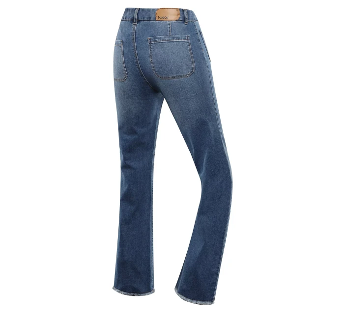 Dámske džínsy s vysokým pásom NAX NAX DAWEA dk.metal blue Dámske džínsy s vysokým pásom NAX NAX DAWEA dk.metal blue