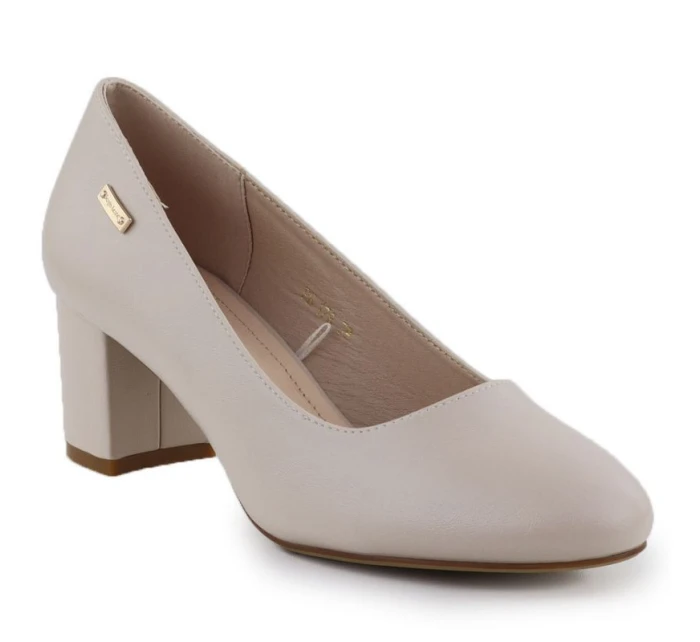 Lodičky Sergio Leone PB178 v nude farbe s ihlovým podpätkom