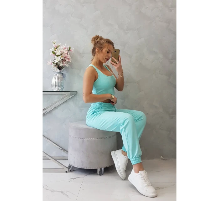 Súprava top+nohavice mint
