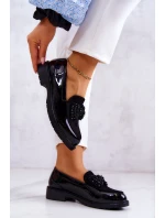 Elegantní Lakované Mokasíny Černé model 21578388 - S.Barski