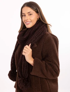 Szalik AT SZ S model 21488763 ciemny brązowy - FPrice