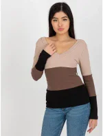 Blúzka RV BZ 8429.31P čierna a béžová