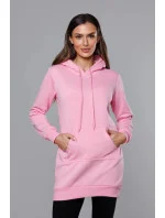 Růžová dámská klokaní mikina model 17789379 - J.STYLE Růžová dámská klokaní mikina model 17789379 - J.STYLE