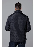 Černá pánská prošívaná bunda model 18347925 - J.STYLE Černá pánská prošívaná bunda model 18347925 - J.STYLE