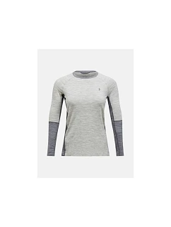 Termotriko PEAK PERFORMANCE Magic Crew Wool-blend Baselayer Women, sivé