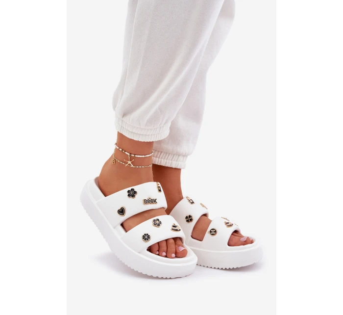 Pěnové Dámské Pantofle S Bílé model 21683408 - Boto Pěnové Dámské Pantofle S Bílé model 21683408 - Boto