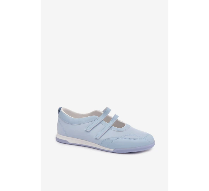 Sportovní dámské baleríny s pásky Modré Farvessa Sportovní dámské baleríny s pásky Modré Farvessa