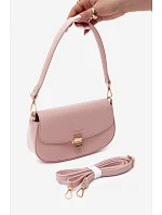 Malá kožená kabelka Růžová model 22220893 - Flora&Co