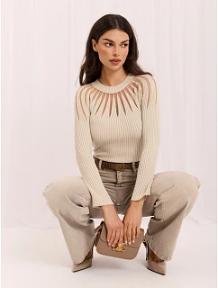 Sweter IR SW model 22400690 jasny beżowy - FPrice