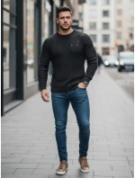 Pánsky tmavosivý sveter FashionStreet WX1990