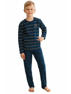 Chlapčenské pyžamo Harry tmavo modré s pruhmi