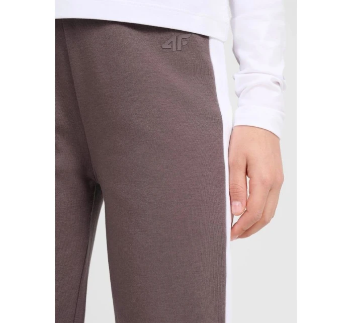 Dievčenské tepláky s rozšírenými nohavicami 4F 4FJRAW25TTROF1599-51S