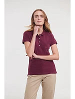 Russell Athletic 566F Dámske elastické polo tričko z piké 10.566F convoy grey Russell Athletic 566F Dámske elastické polo tričko z piké 10.566F convoy grey