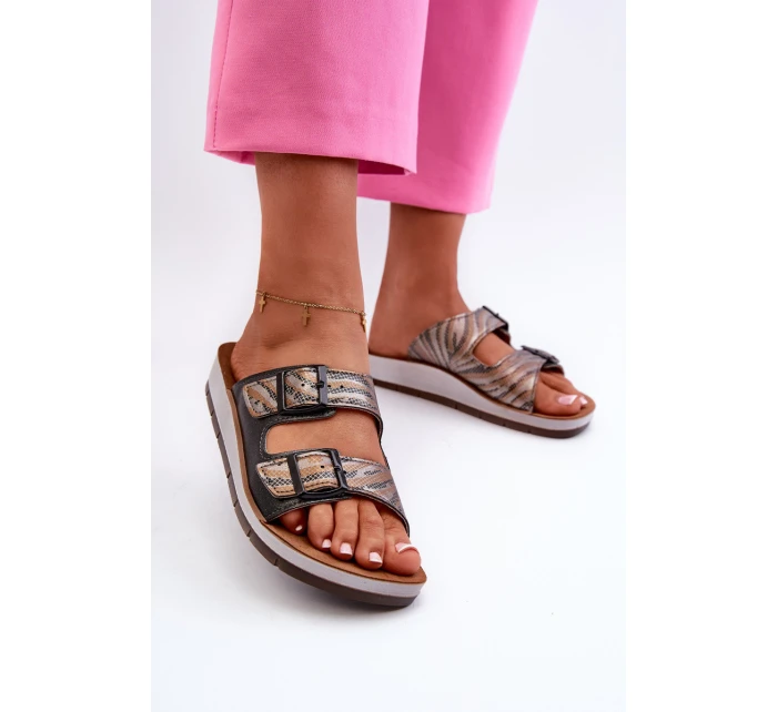 Pohodlné Dámské Sandály S Pásky model 21664603 Černé - Inblu