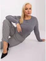 Sweter PM SW PM model 19319149 ciemny szary - FPrice Sweter PM SW PM model 19319149 ciemny szary - FPrice